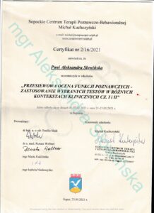 31 przesiewowa ocena funkcji poznawczych